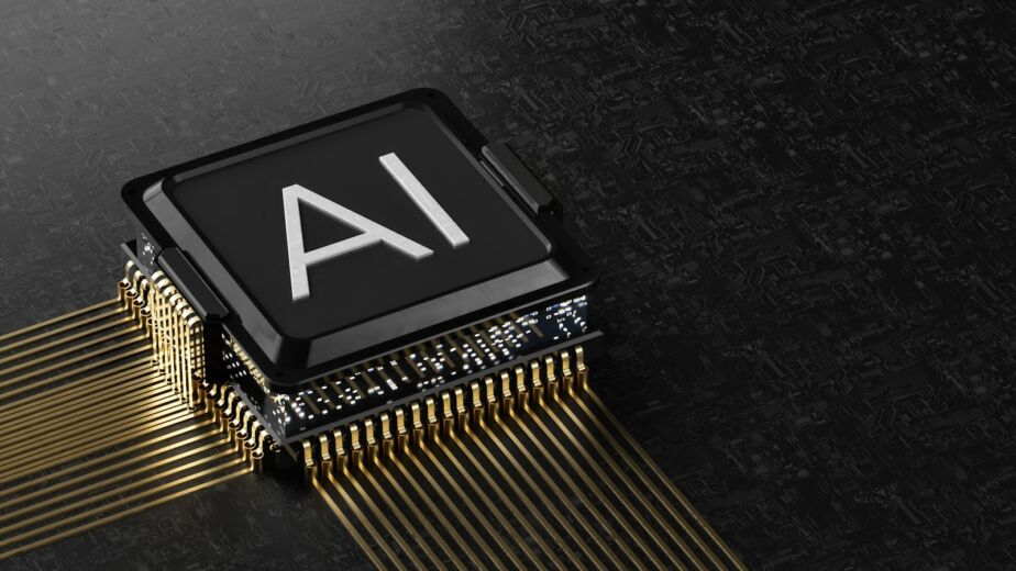A computer chip with the letter ia printed on it